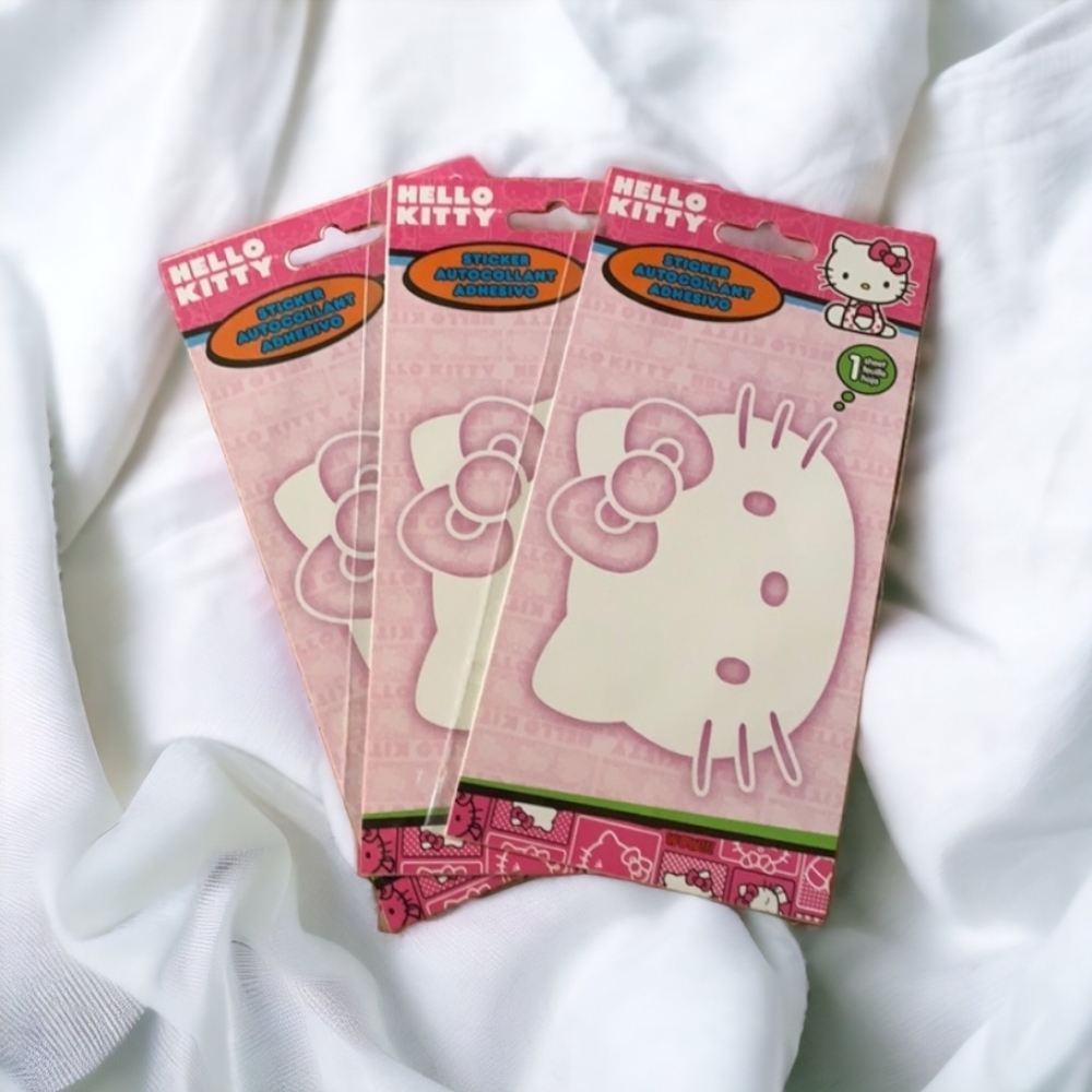 Premium Hello Kitty White Decal Sticker (ONE)